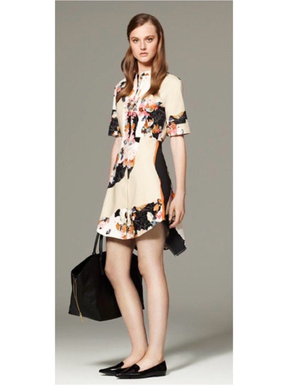 3.1 Phillip Lim for Target Floral Patchwork Button-Down Shirt Dress